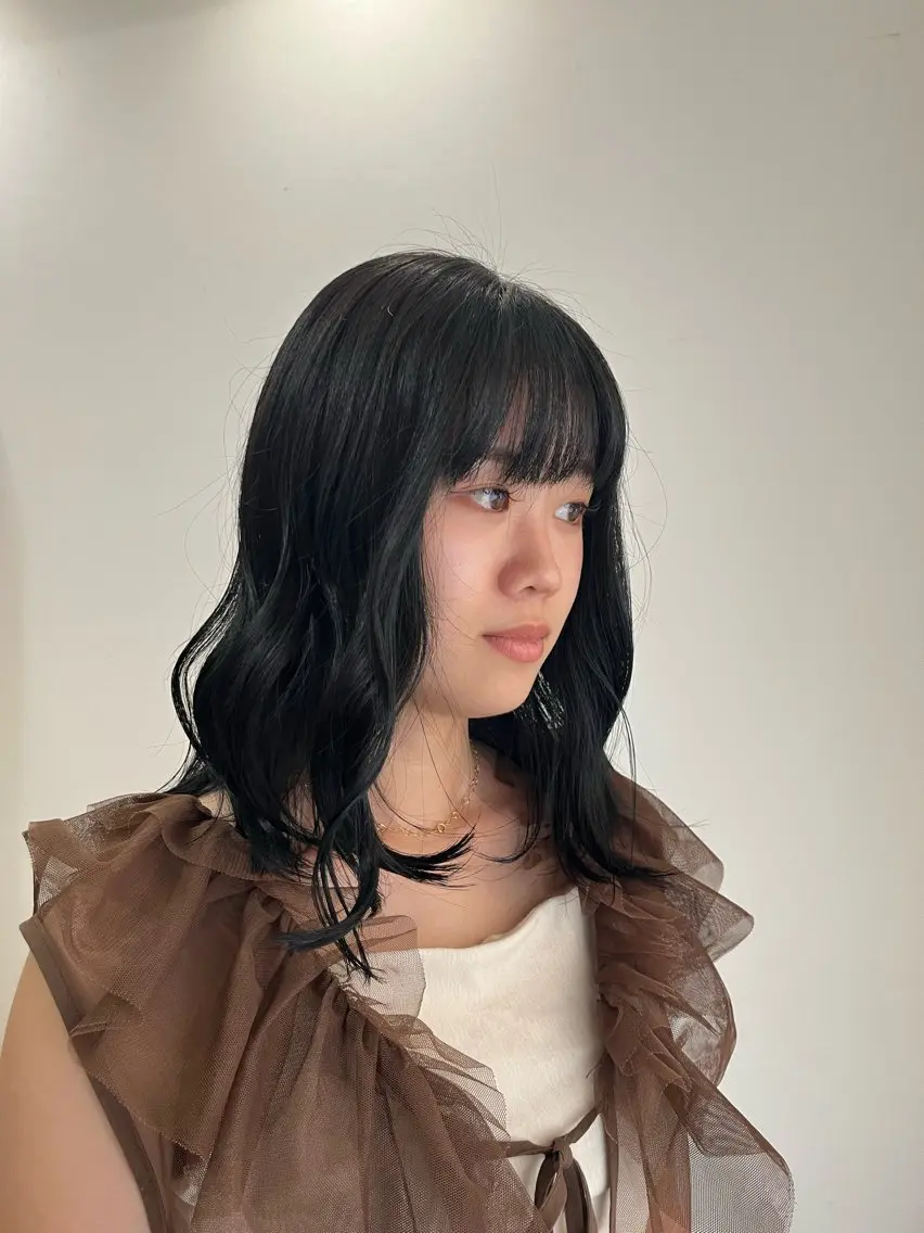 カラー 中田 舞桜のヘアスタイル