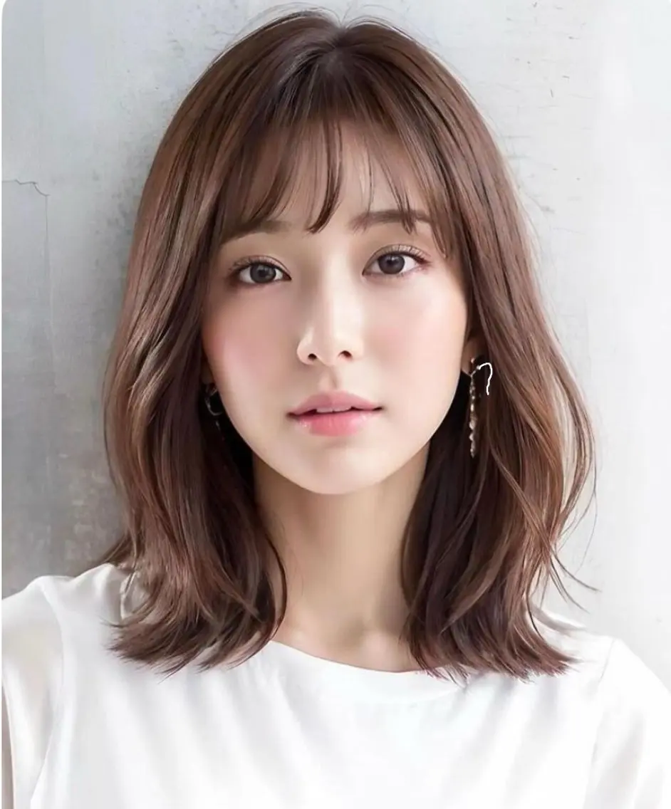 ミディアム 顔周りカット モデル募集中🫐 Ramu 🥣のヘアスタイル