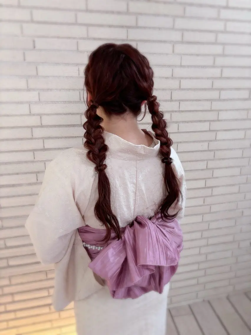 🫧🌻浴衣着付け+ヘアセット🌻🫧の写真