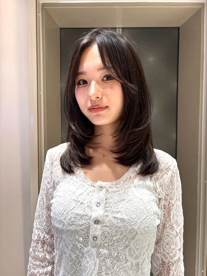 セミロング カット ヘアカラー トリートメント 🌈レイヤーカット/ /吉田悟志🌈のヘアスタイル