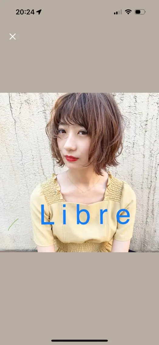 ショート ボブレイヤー ボブ レイヤーカット カット ヘアカラー トリートメント Libre 西野圭一のヘアスタイル