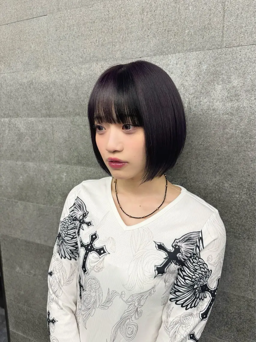 ショート カラー ヘアカラー 透明感カラー🤍/ 韓国ヘア🎀めいのヘアスタイル