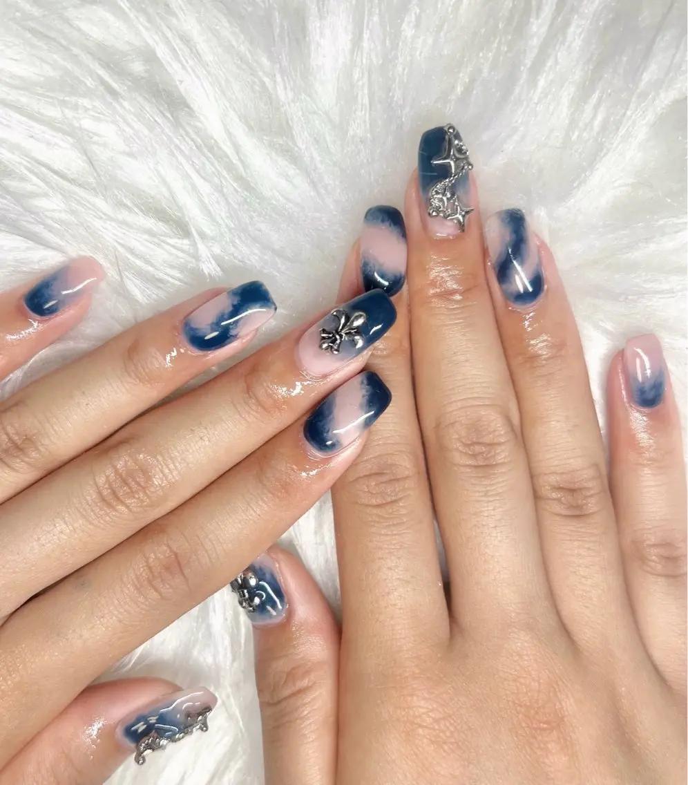 ネイル 大理石ネイル(マーブル) ハンドネイル CHARME 🤎〔RINA〕のネイルデザイン