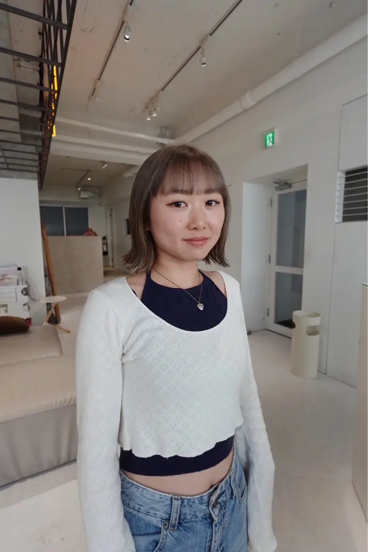 ショート カラー 切りっぱなしボブ ボブ ralme/sol 髙橋一哉のヘアスタイル