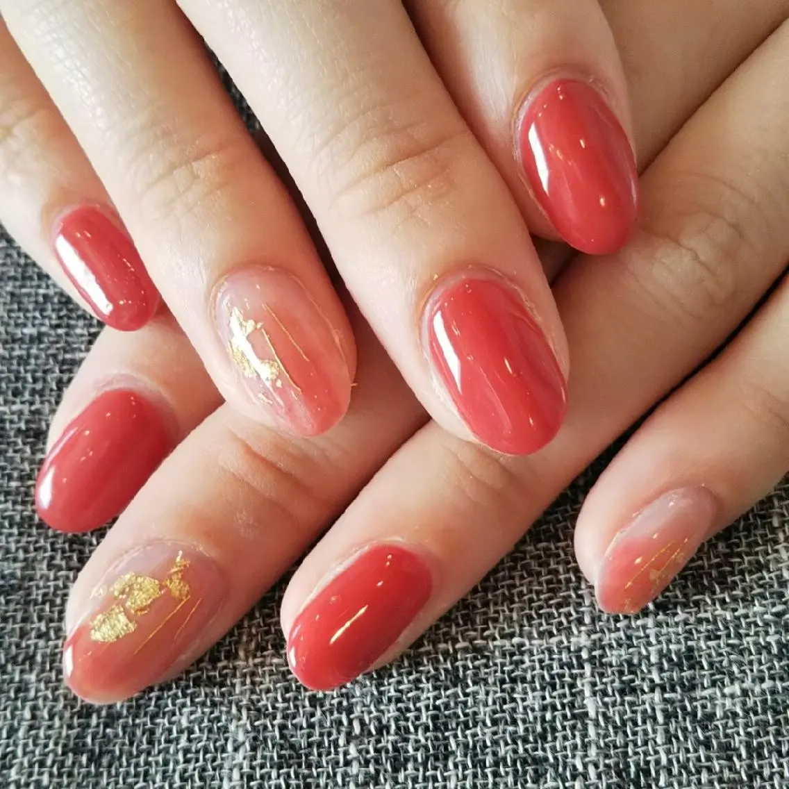 ネイル 赤色 private salon mieのネイルデザイン