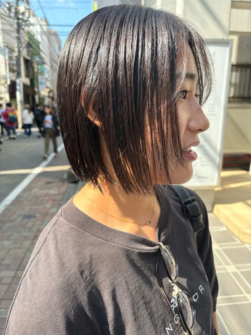 ショート 池田理紗/メンズ カット/ミニボブのヘアスタイル
