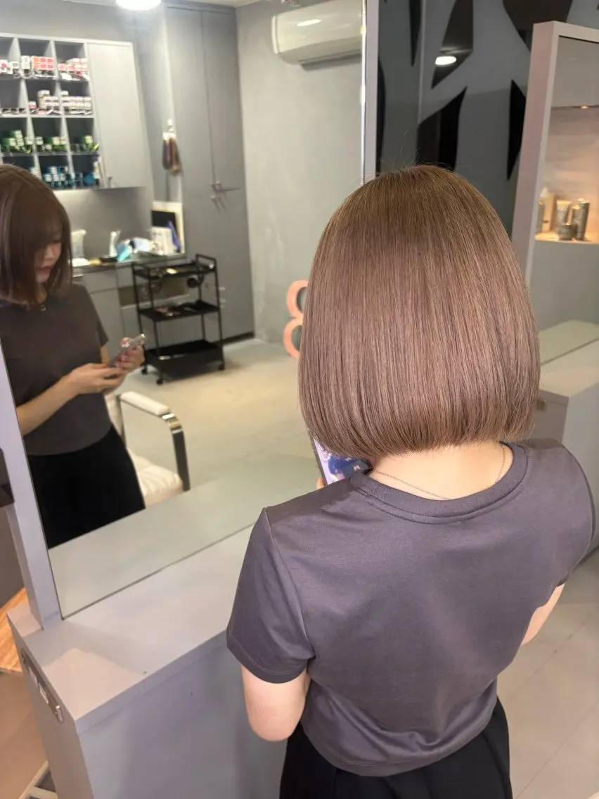 ショート カラー ベージュカラー sanaka / Minoriのヘアスタイル