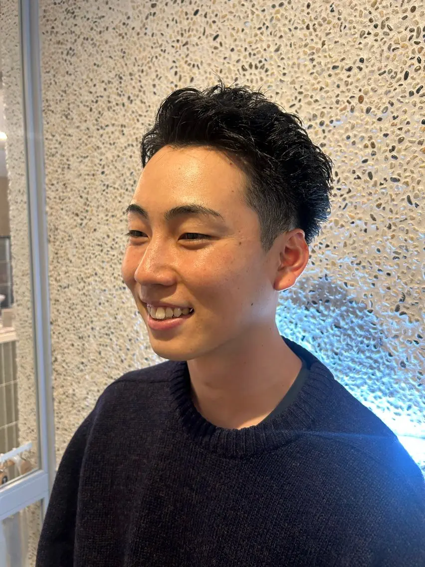 メンズ スパイキーショート 前竹 那生のヘアスタイル
