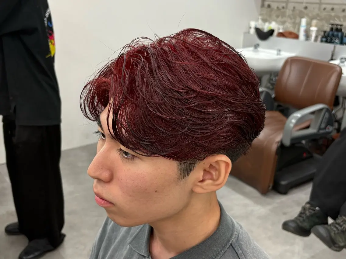 カラー パーマ メンズ カット パーマ 中田 信太郎のヘアスタイル