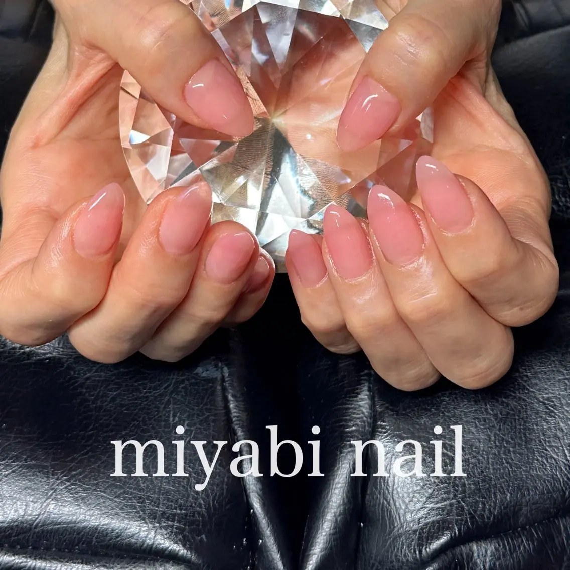 ネイル ジェルネイル 持ち込み オフィスネイル ピンク miyabi nail 桂川駅近くのネイルデザイン