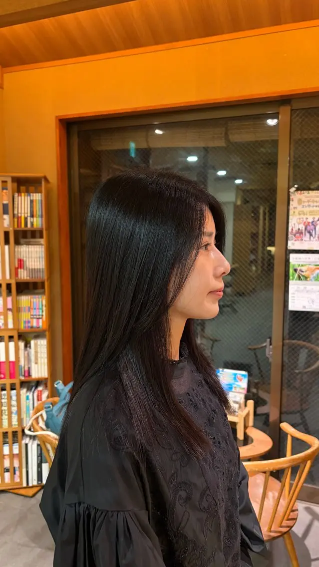 セミロング 顔周りカット カットモデル募集中 /中村倫子✩.*˚のヘアスタイル