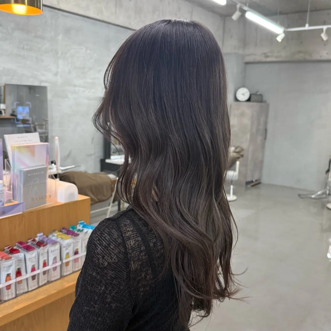 カラー グレージュ ラベンダーカラー ラベンダーグレージュ ラベンダーグレー カット ヘアカラー トリートメント 湯浅 慈園のヘアスタイル