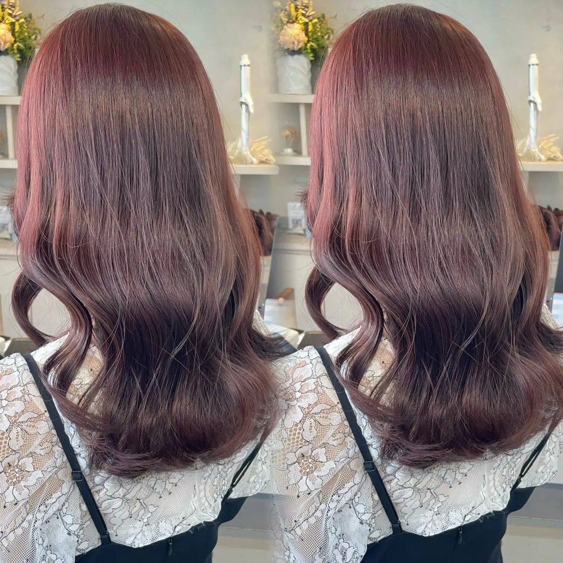 セミロング カラー ブリーチなしカラー kana🐱のヘアスタイル