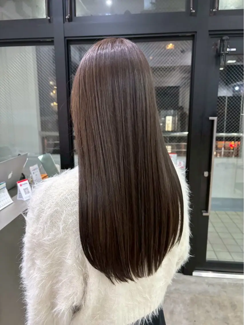 カラー 透明感カラー ここののヘアスタイル