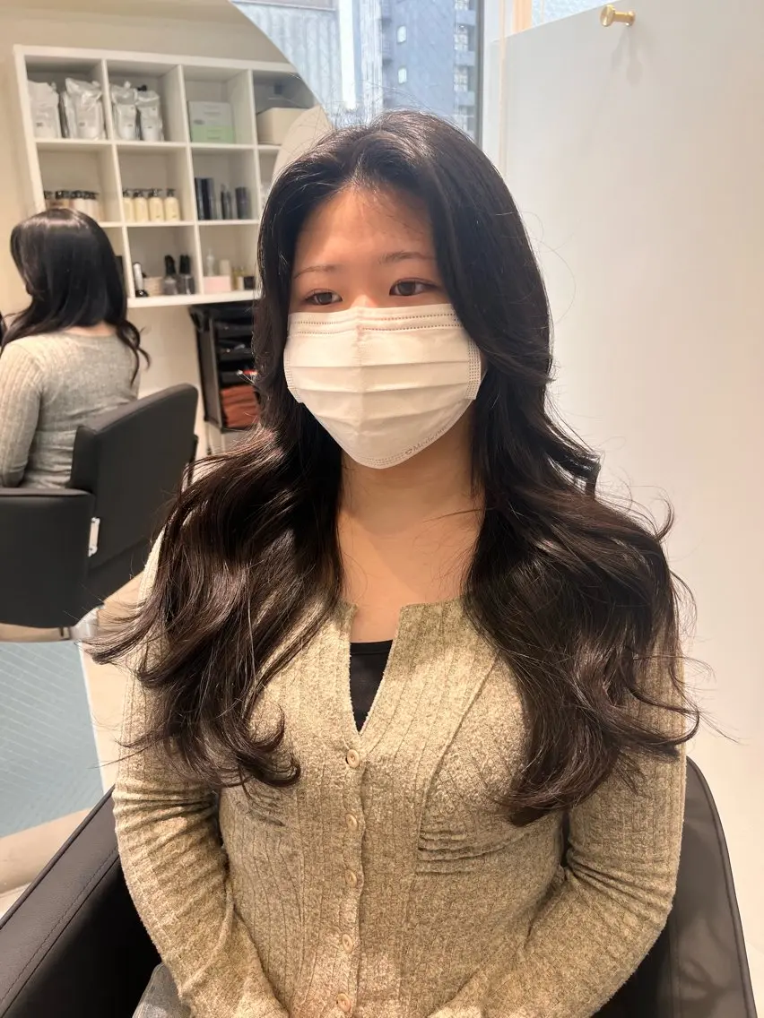 ロング ヘアカラー トリートメント 髪質改善IENA店長 小泉拓のヘアスタイル