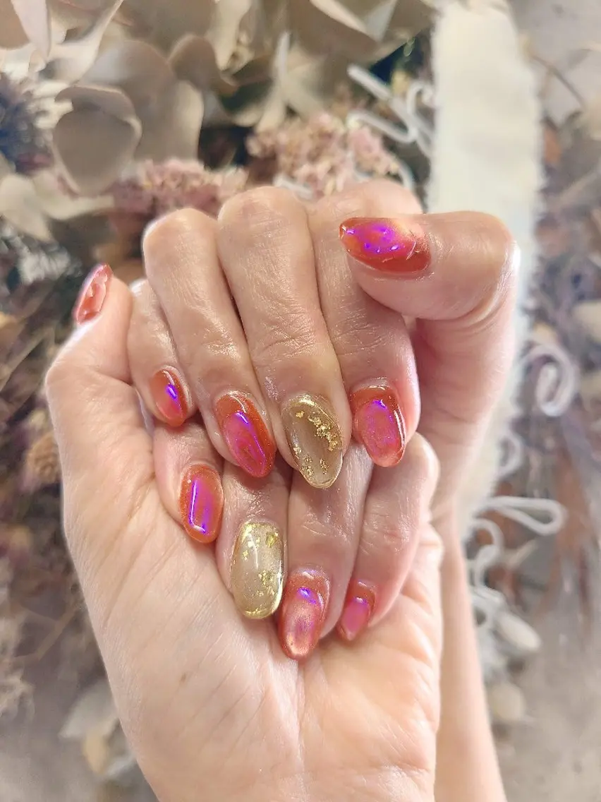 ネイル ニュアンスネイル ぷっくりネイル ハンドネイル アンクル高円寺💅 鈴木のネイルデザイン