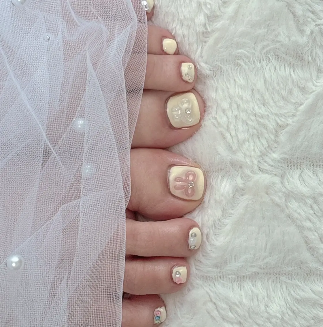 ネイル ワンカラーネイル フットネイル nail salon はるりのネイルデザイン