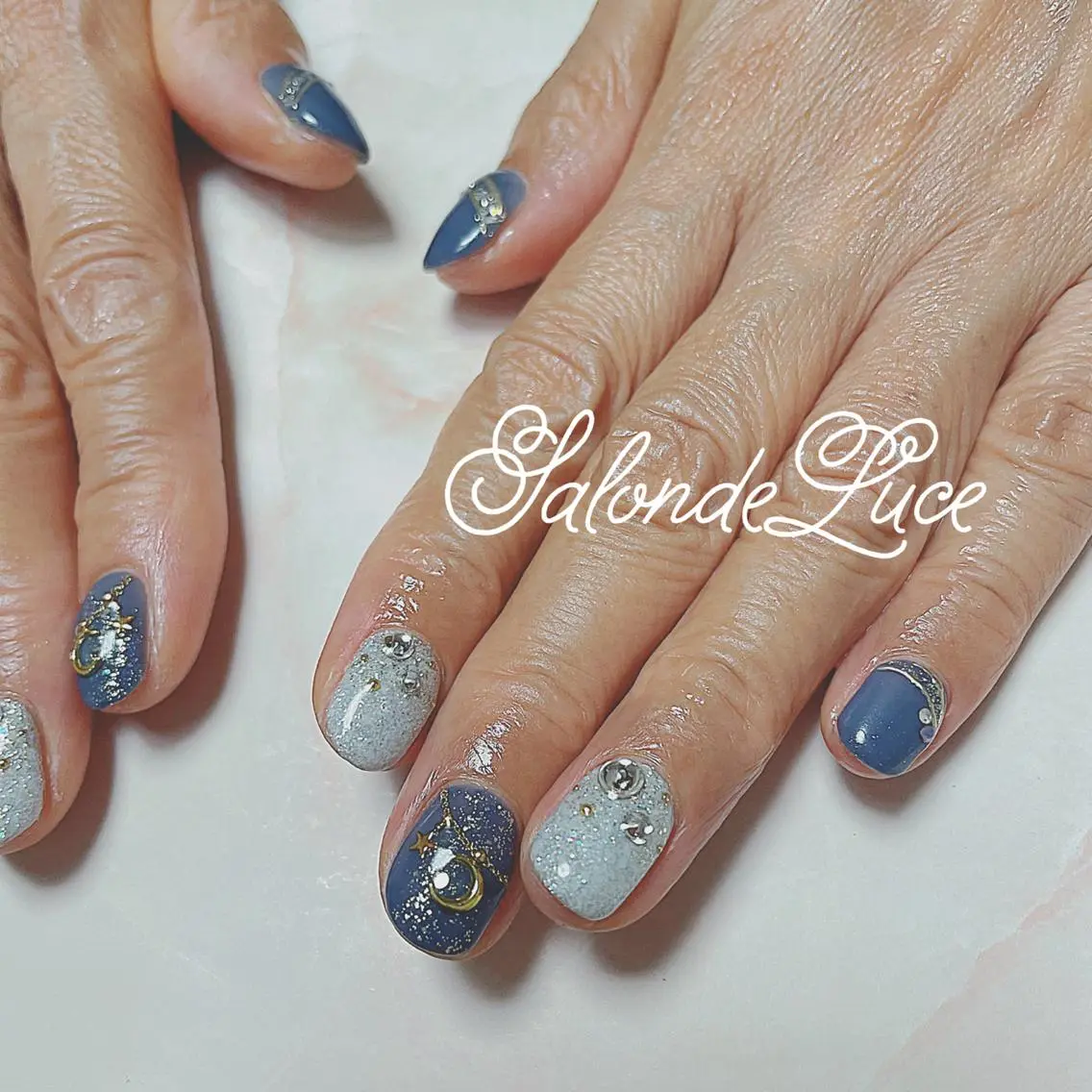 ネイル キラキラネイル ワンカラーネイル Salon de Luceのネイルデザイン