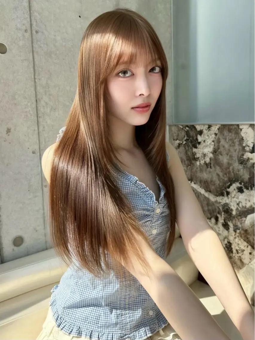 ロング 浦和うる艶 縮毛矯正⭐️セナ🎀のヘアスタイル