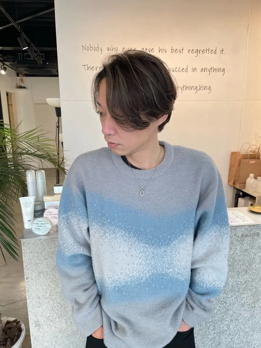メンズ 椙本健太 シールエクステのヘアスタイル