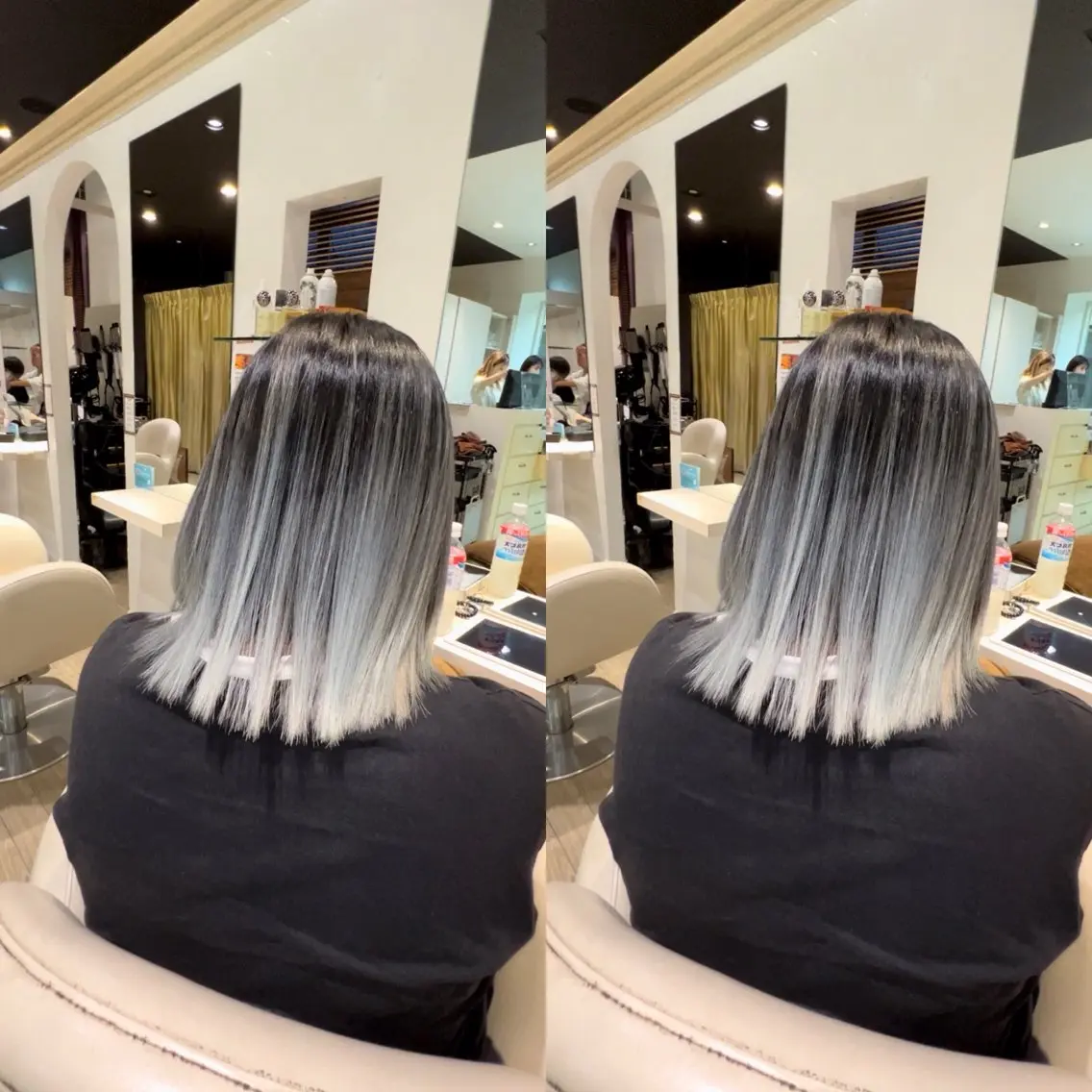 ミディアム カラー ヘアカラー hair &eye LAWE.店長のヘアスタイル