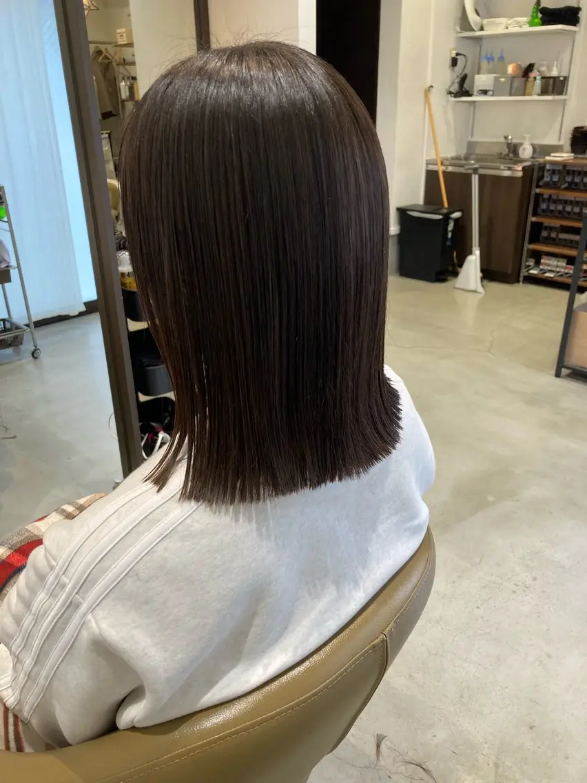 ミディアム ボブ 折本 沙織のヘアスタイル