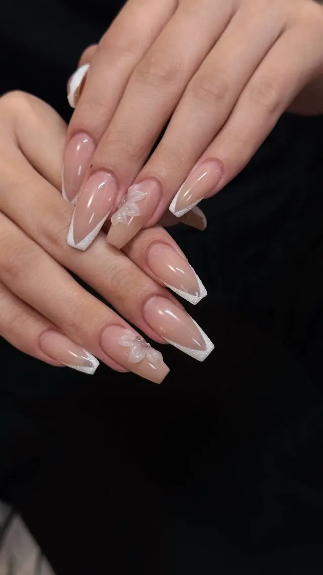 ネイル フレンチネイル ワンホンネイル nailsalon ChuColaのネイルデザイン