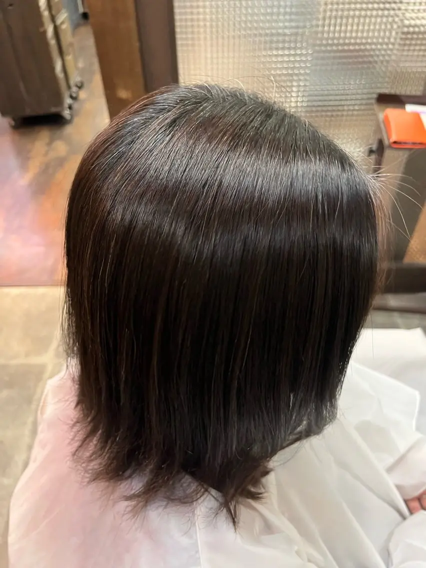 ミディアム ミディアムパーマ 縮毛矯正 小谷 美咲のヘアスタイル