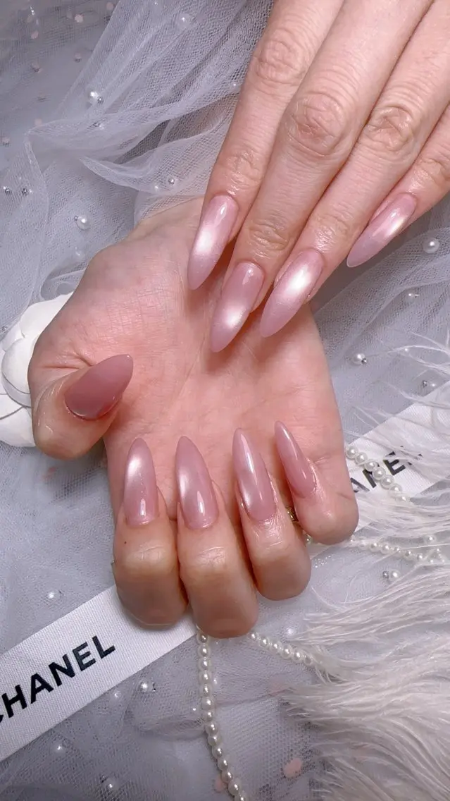 ネイル オーロラネイル フットネイル フレンチネイル ジェルネイル 韓国ネイル Belle nail salon 新小岩のネイルデザイン