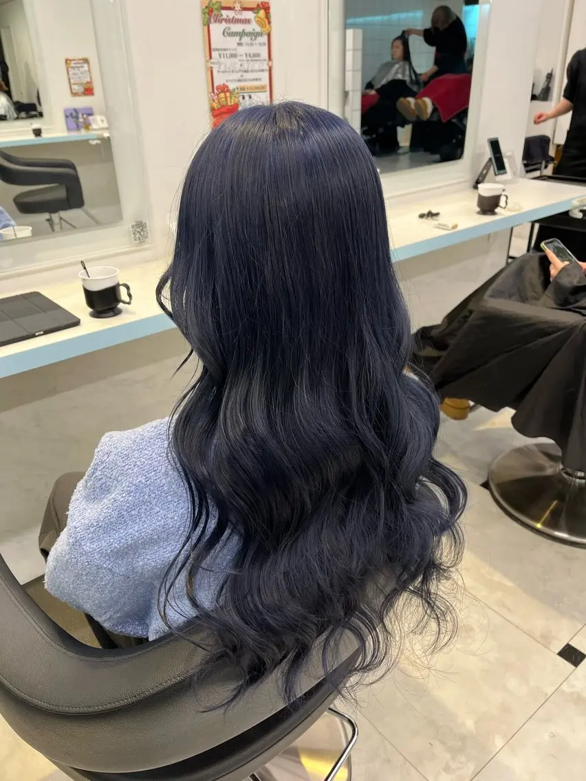 ロング カラー ヘアカラー トリートメント ブリーチカラー 🩵MIZUKIのヘアスタイル