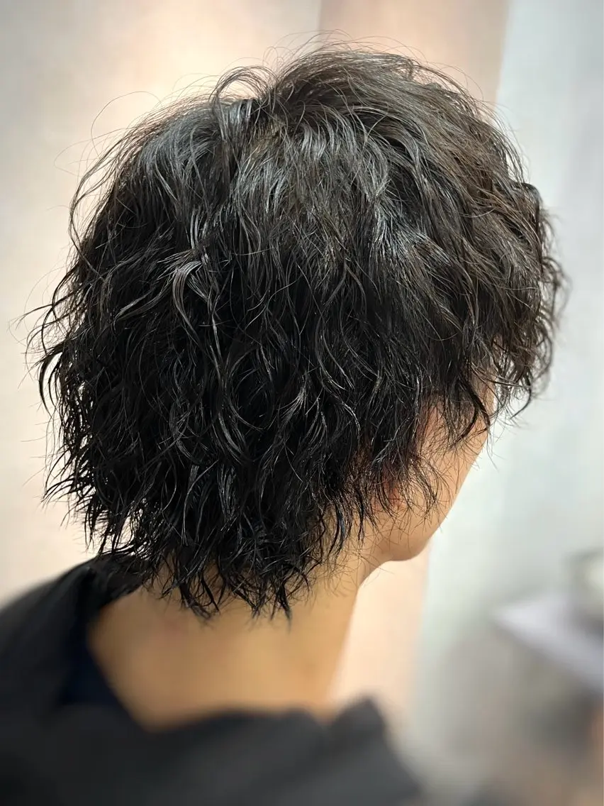 ミディアム カラー パーマ ヘアアレンジ メンズ キッズ カット パーマ TOON 川崎店 👫🏼橋本貴志のヘアスタイル