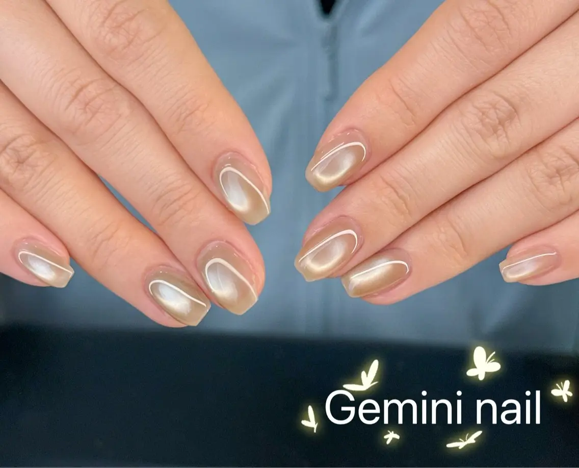 ネイル マグネットネイル Gemini nail.Yukiのネイルデザイン