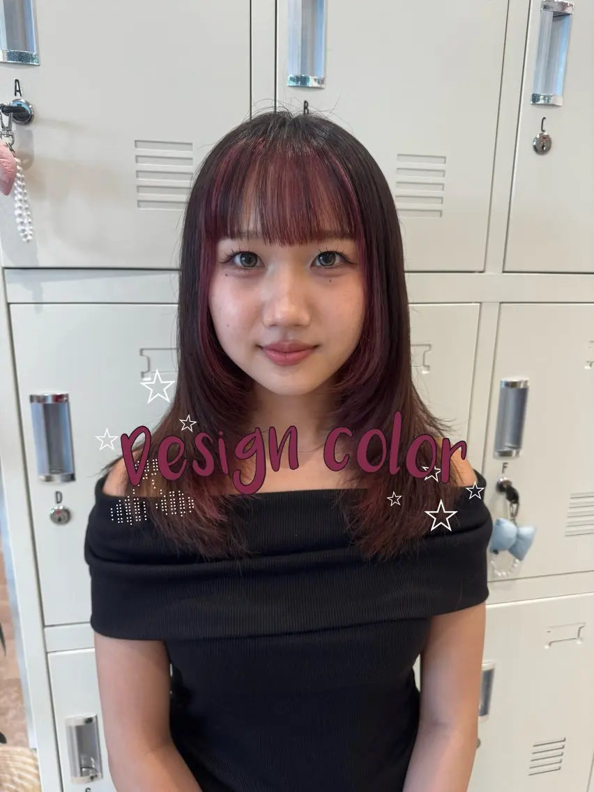 セミロング 盛れる透明感カラー ♡ayana♡のヘアスタイル