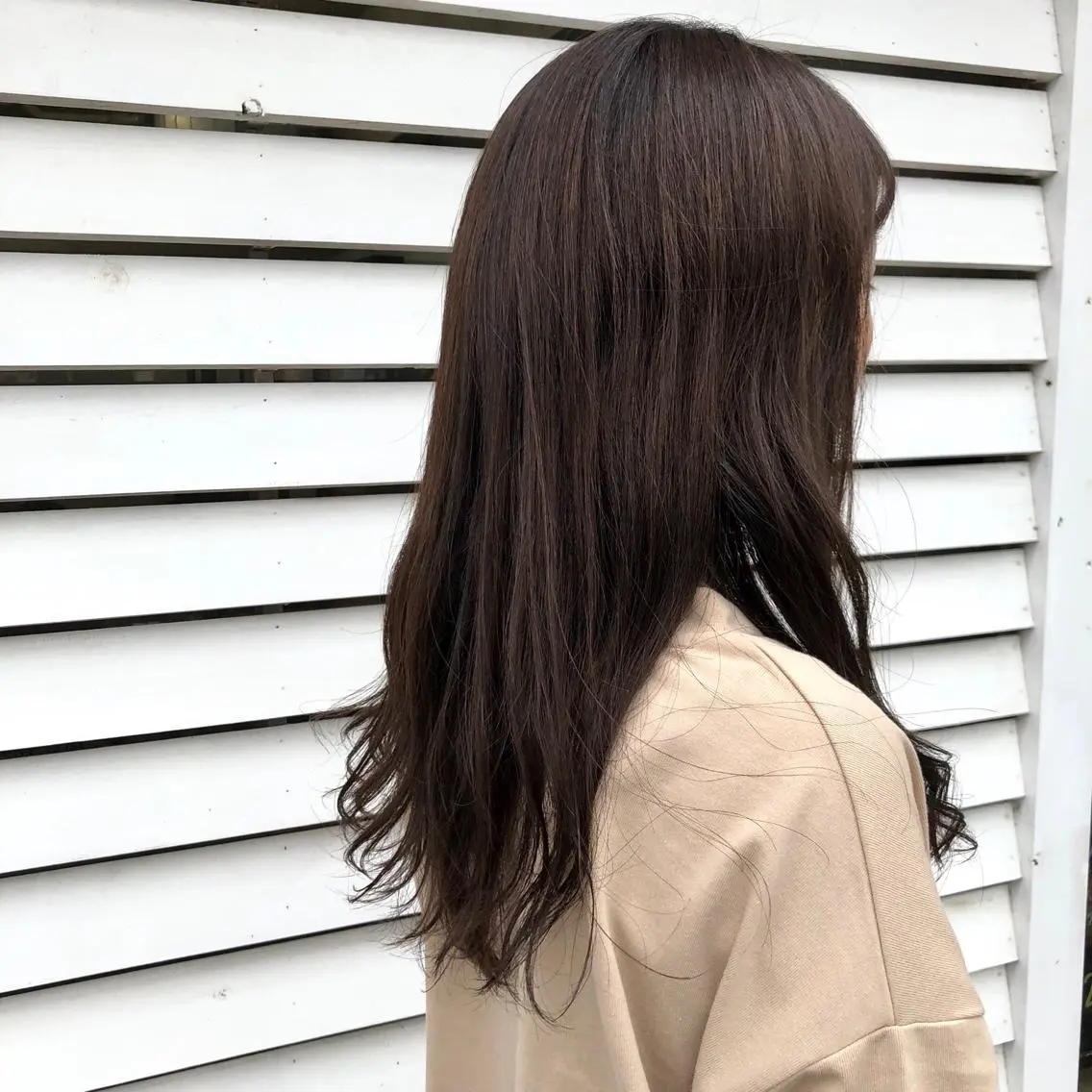 ロング カラー 菅沢 奈生のヘアスタイル