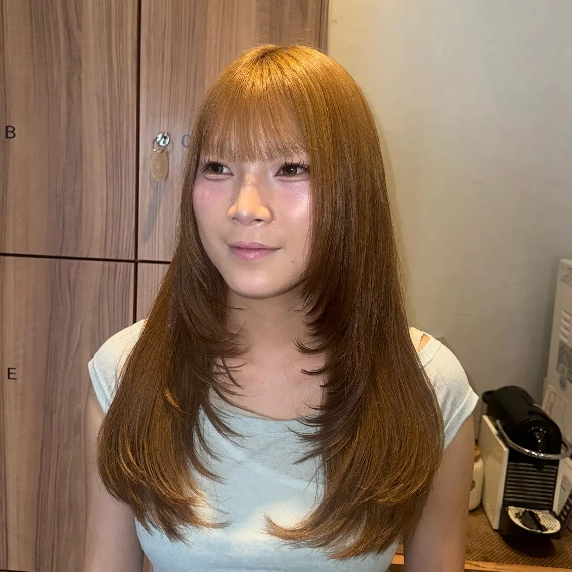 ロング ハイレイヤー レイヤーカット カット 小宮山 桃加のヘアスタイル