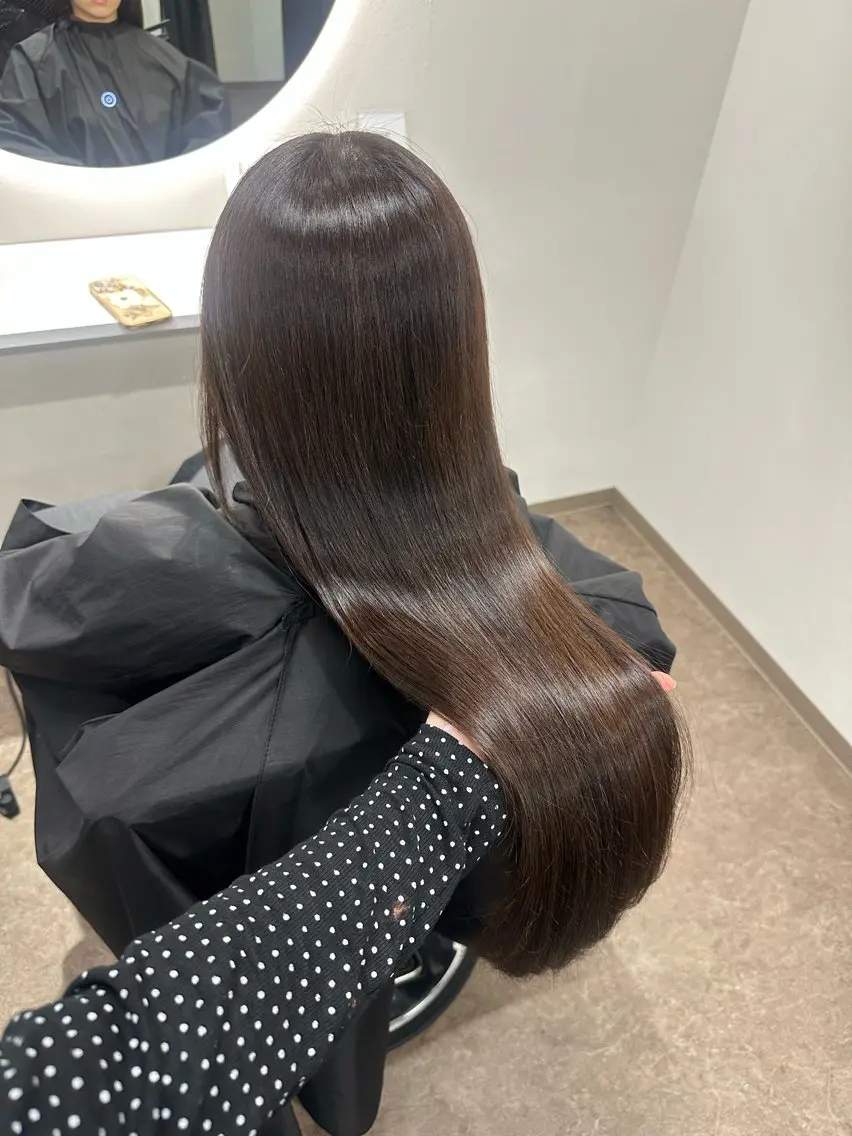 ロング ヘアカラー トリートメント 岐阜/細畑駅徒歩1分 井口朝香のヘアスタイル