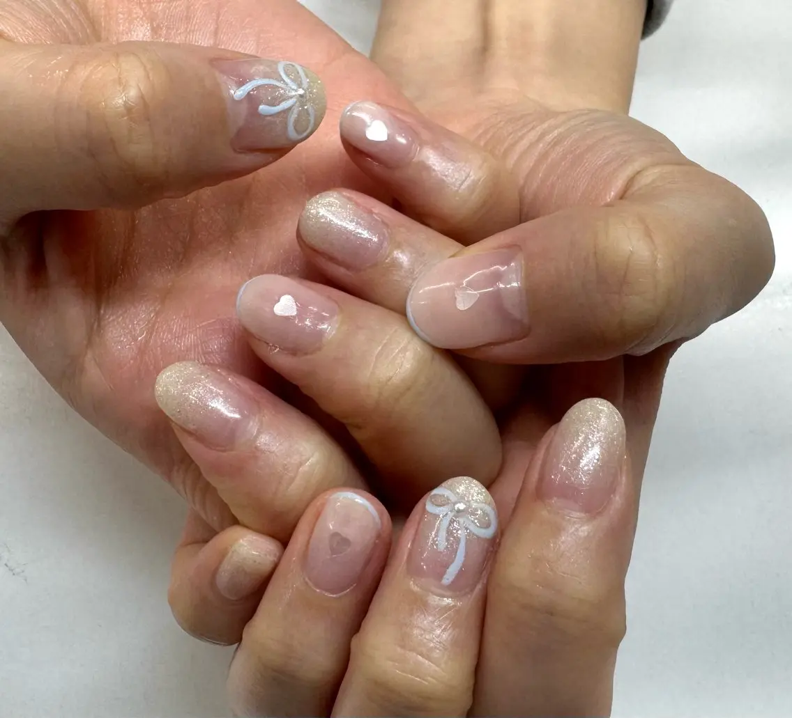 ネイル リボン and.R nail 大槻 美來のネイルデザイン