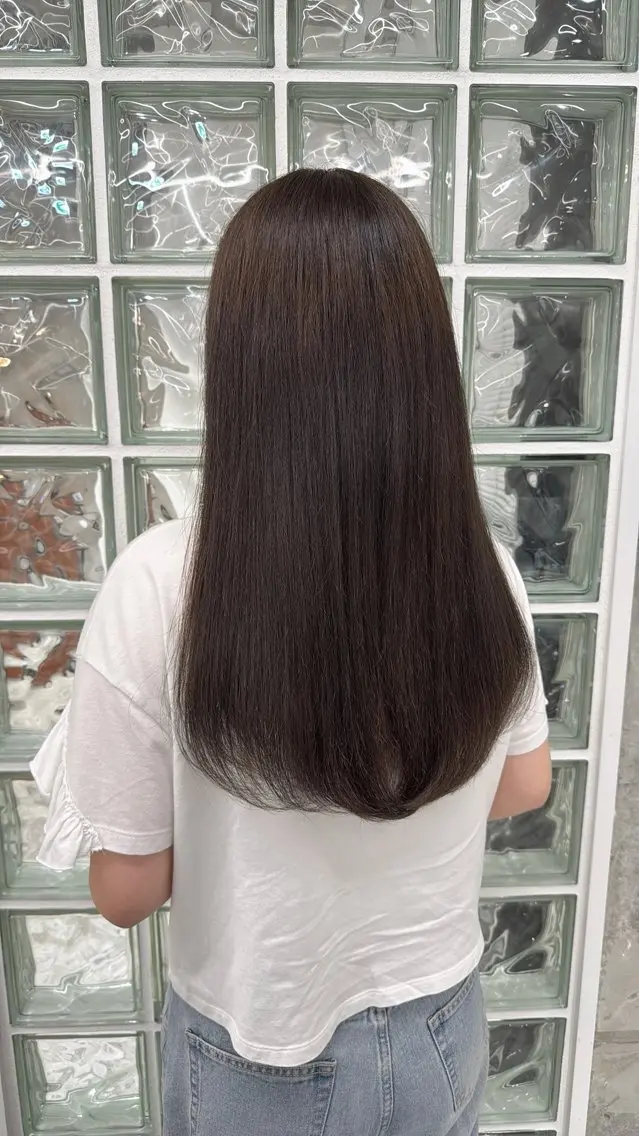 カラー ヘアカラー トリートメント ヘアセット 秋永 鈴のヘアスタイル