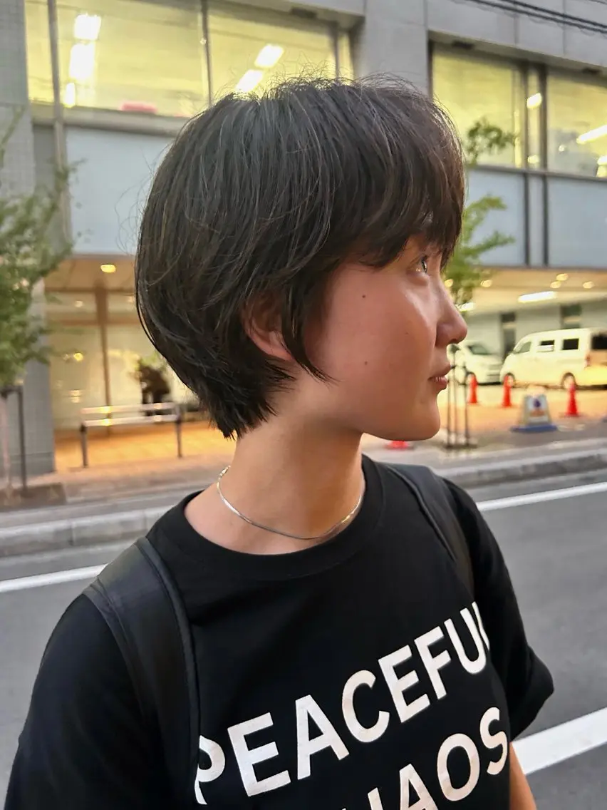 ショート デザインパーマ/ カット/nanaのヘアスタイル