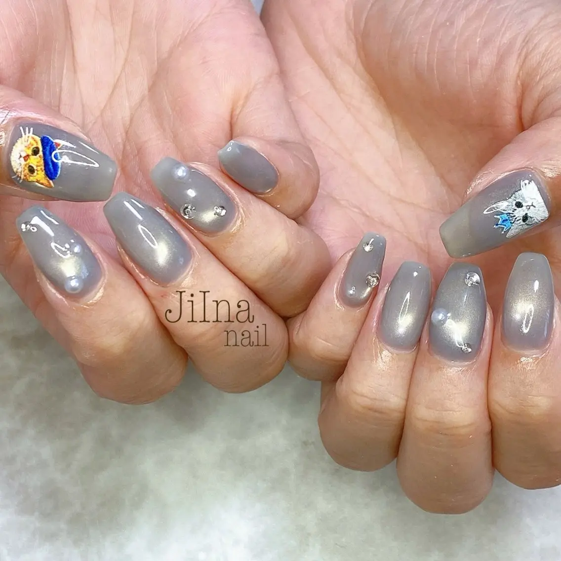 ネイル マグネットネイル JiIna nailのネイルデザイン