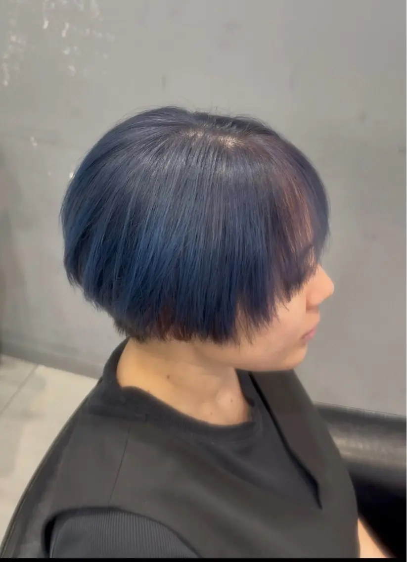 ショート ショートヘア カット ヘアカラー トリートメント 野村安芸 /特殊パーマのヘアスタイル