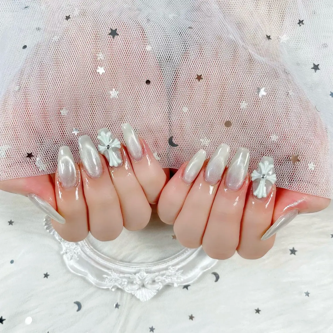 ネイル チークネイル 長さ出し フレンチネイル ジェルネイル グラデーション ハンドネイル THANHTHANH NAILのネイルデザイン