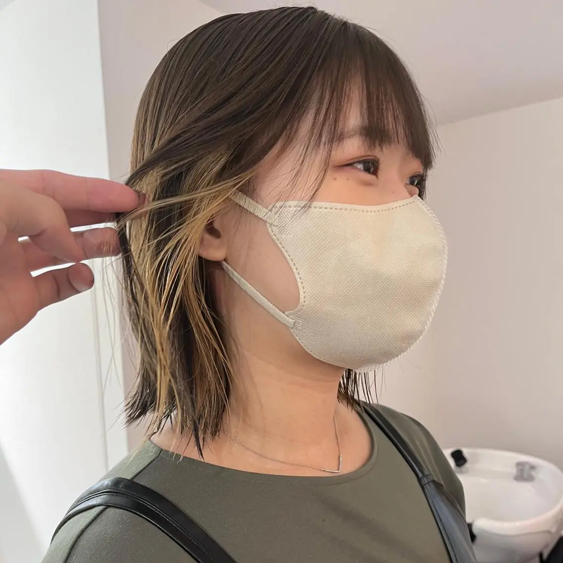 ミディアム カット ヘアカラー メンズショート 店長　清原佑太のヘアスタイル
