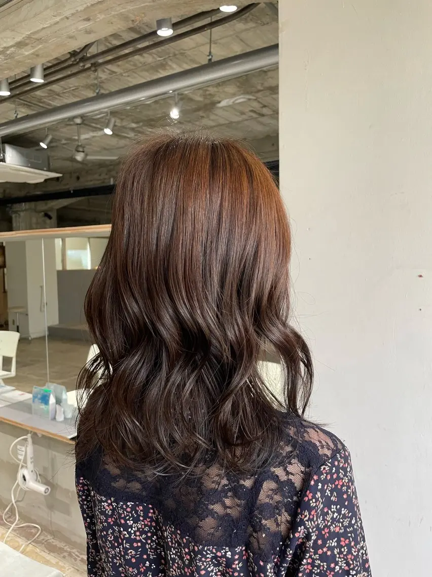 カラー ヘアカラー 安藤 まりのヘアスタイル