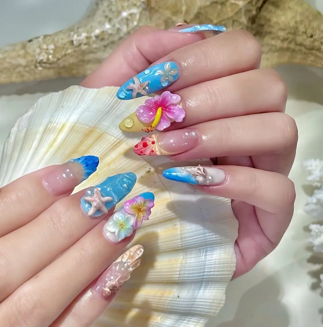 ネイル Sora nail 長さ出し専門店のネイルデザイン
