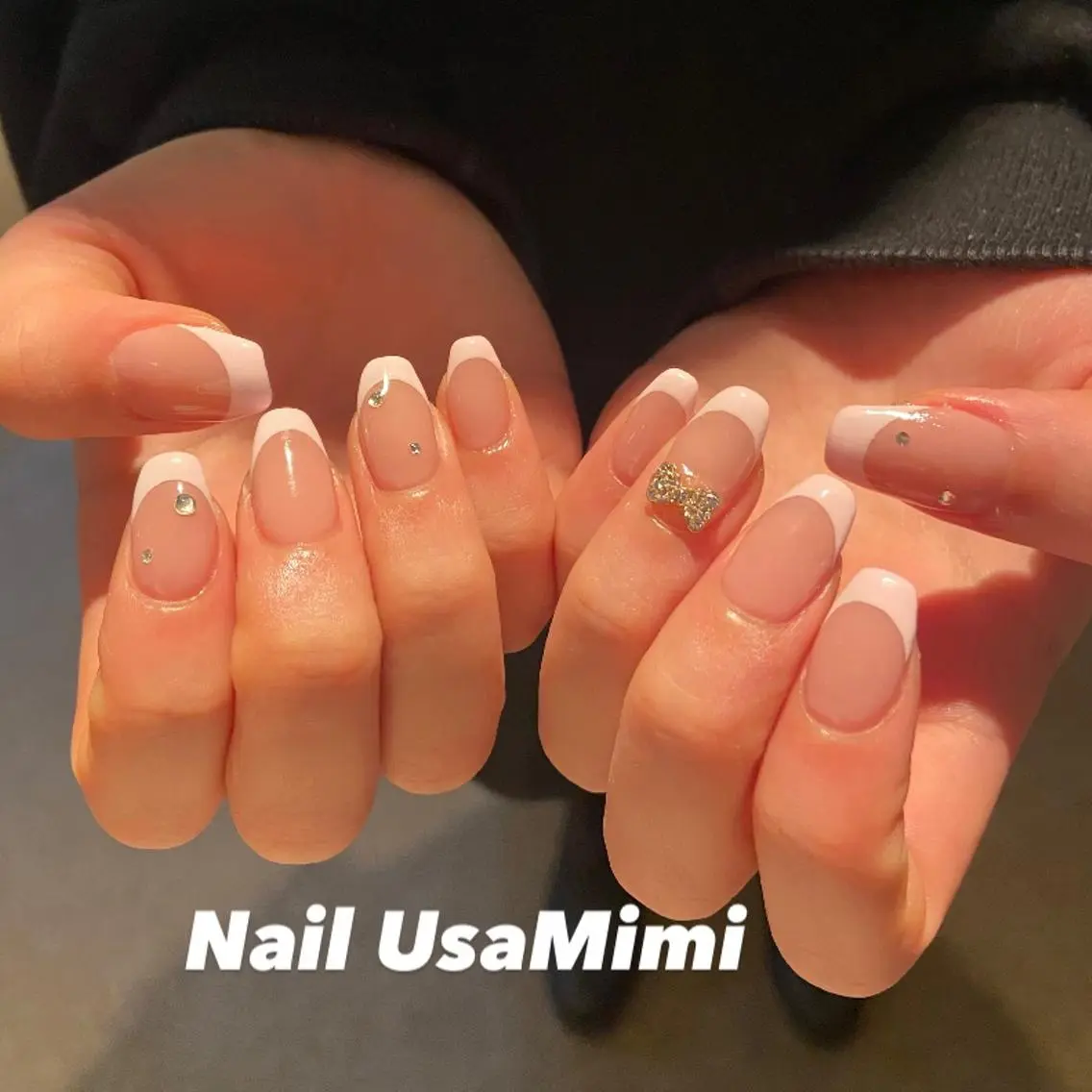 ネイル フットネイル ジェルネイル マグネットネイル 持ち込み ニュアンスネイル 本町ネイルNail UsaMimiのネイルデザイン