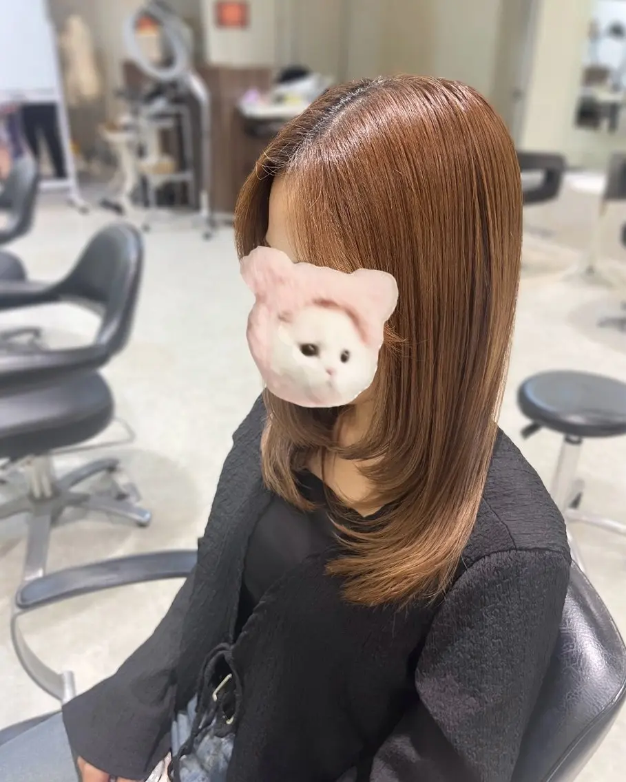 セミロング カット トリートメント 中川 奈々実のヘアスタイル