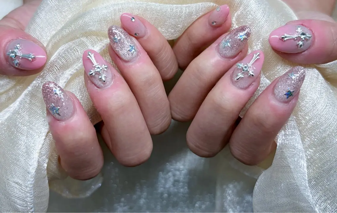 ネイル アートネイル ジェルネイル マグネットネイル Lu nailsalonのネイルデザイン