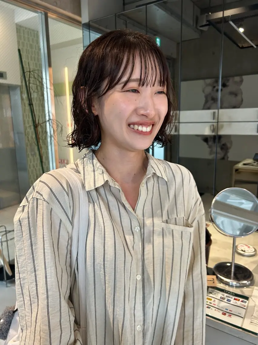 ショート パーマ ボブ デジタルパーマ baLon.fem/ 澤田 奈々子のヘアスタイル