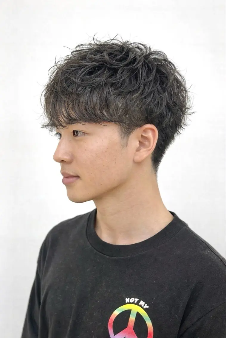 ショート パーマ メンズ カット メンズ特化/パーマ/ 髪質改善　高野奨馬のヘアスタイル